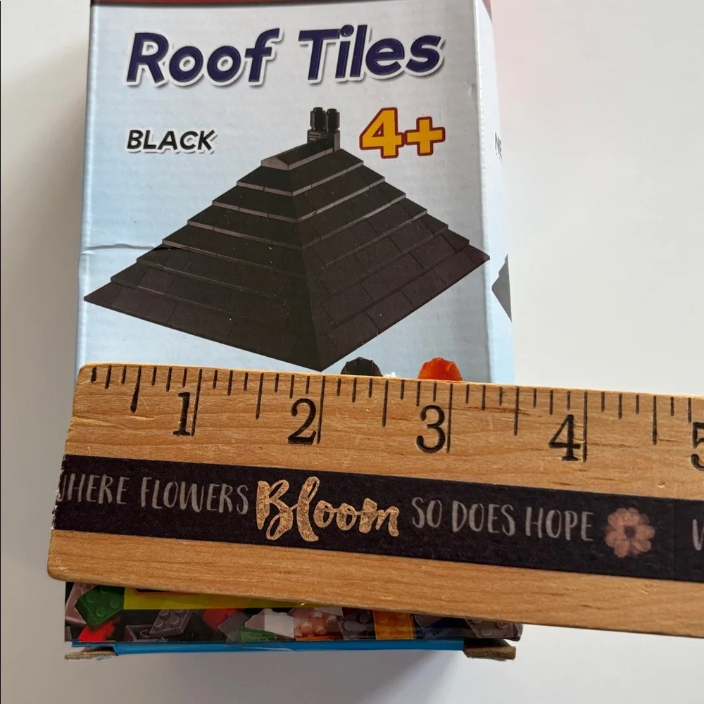 Bric Tek Roof Tiles Building Block Set - Black BRICTEK Roof Tiles Black
